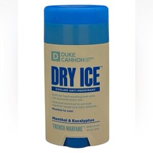 Duke Cannon Dry Ice Cooling Antiperspirant Menthol & Eucalyptus 2.6oz New